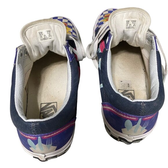 Vans Sneakers Custom Culture Diner Laces Men's 8.5 Women's 10 Hamburger Fries Ch - Picture 7 of 15